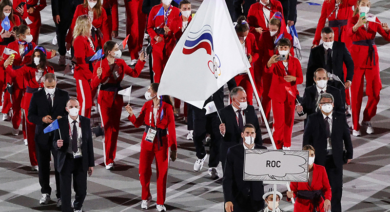 سر اختفاء علم روسيا من الأولمبياد واستخدامها علم اللجنة الأولمبية