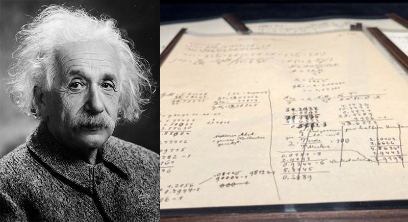 بيع مخطوطة لأينشتاين بأكثر من 13 مليون دولار