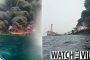 لحظة غرق سفينة نفط عملاقة بعد انفجارها في نيجيريا (فيديو)