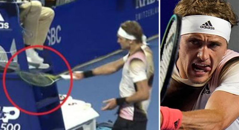 لاعب تنس يظهر رد فعل عنيفا تجاه الحكم بعد خسارته (فيديو)