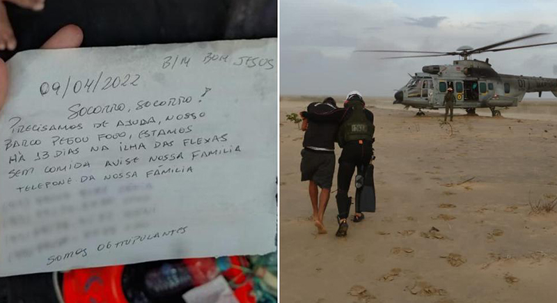 البرازيل.. إنقاذ 6 أشخاص من جزيرة بفضل رسالة في زجاجة