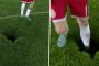حادثة غريبة في ملعب مباراة النمسا والدنمارك كادت تنهي حياة أحد اللاعبين  (فيديو)