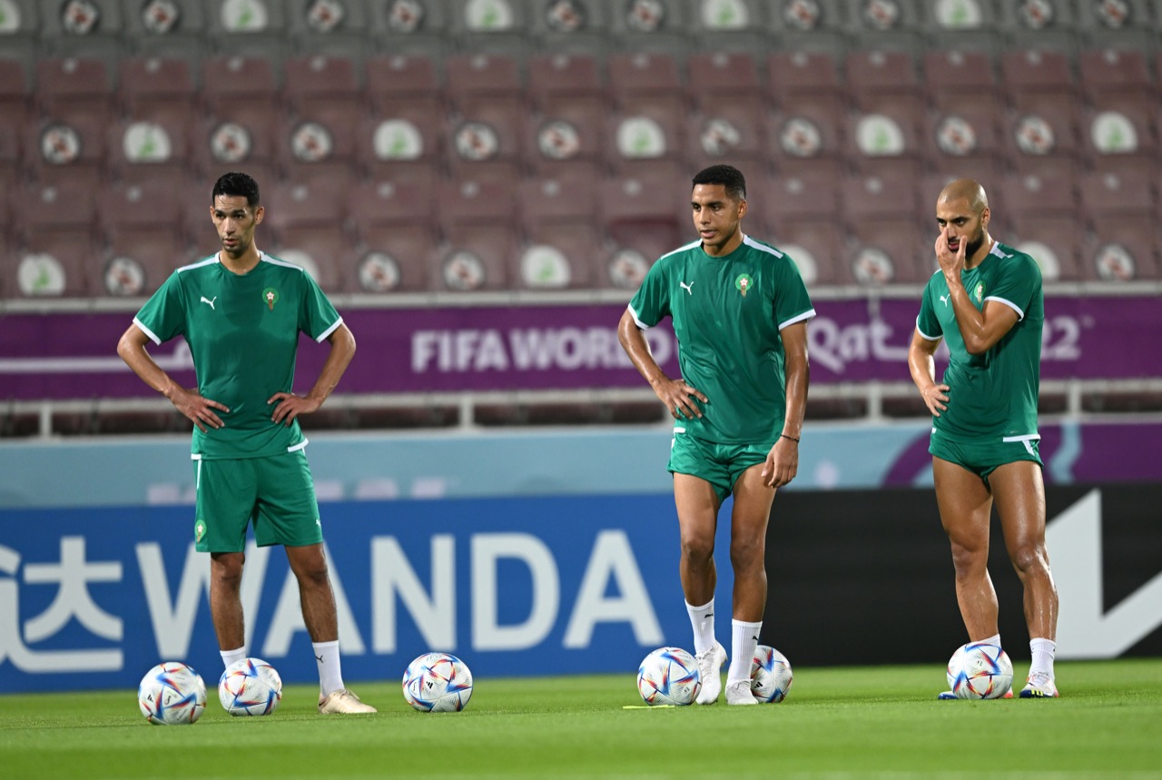 أسود الأطلس يواصلون استعداداتهم تحضيرا لمواجهة كرواتيا