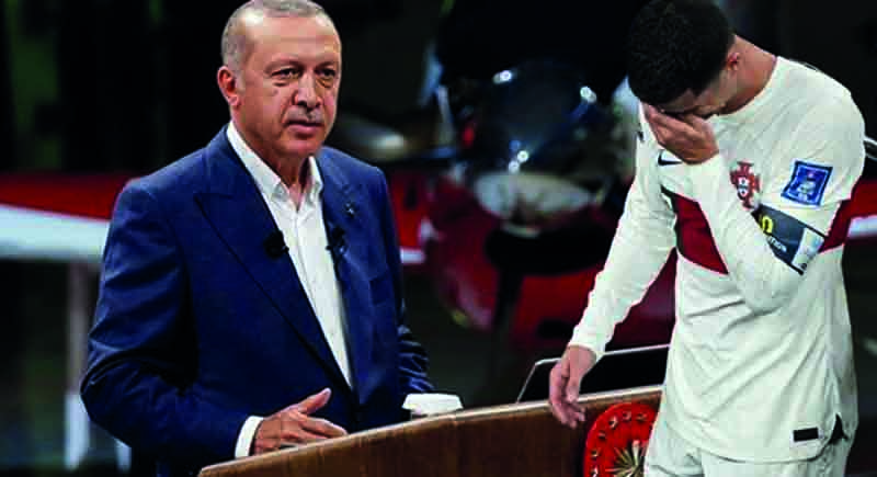أردوغان: رونالدو تعرض لمقاطعة سياسية في المونديال بسبب دعمه لفلسطين