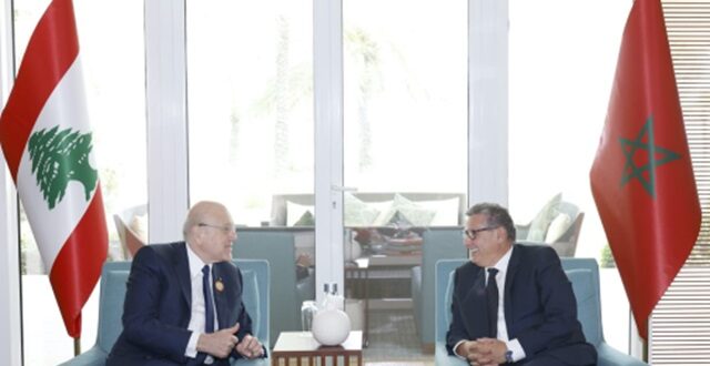أخنوش يتباحث مع رئيس الحكومة اللبنانية