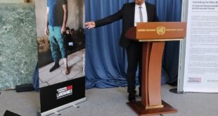 مشاركة رئيس المركز الأورومتوسطي لرصد مخاطر الألغام في أشغال الاجتماع الـ22 لدول الأطراف في اتفاقية أوتاوا بجنيف