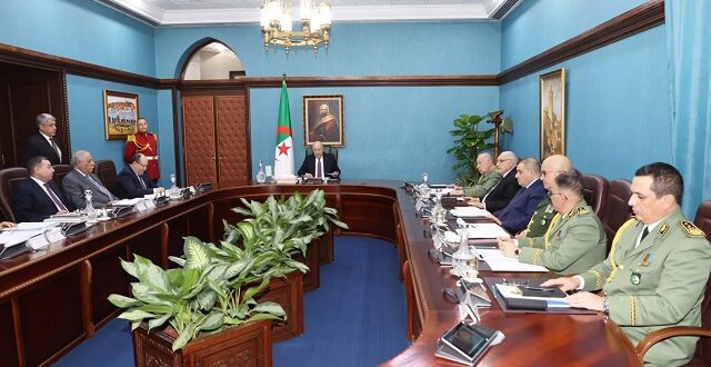 اجتماع المجلس الأعلى للأمن بالجزائر