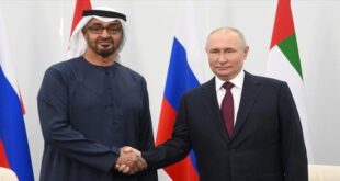 محادثات هاتفية تجمع رئيس الإمارات وبوتين حول التطورات بالخليج